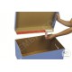 Contenitori per scatole per archivio con coperchio colore grigio 43 x 33,5 x 27 cm