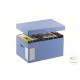 Contenitori per scatole per archivio con coperchio colore grigio 43 x 33,5 x 27 cm