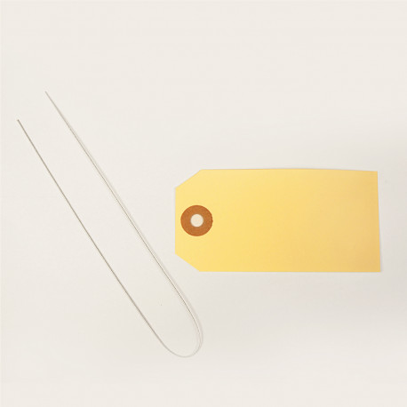 Etiquette Américaine 10 x 5,1 cm avec fil de fer